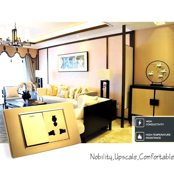 สวิตช์ผนังไฟฟ้าแบบหลายฝ่ายและซ็อกเก็ตแผงขนาดใหญ่